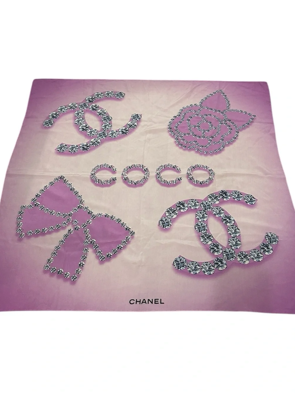 Vintage Authentic Chanel silk scarf